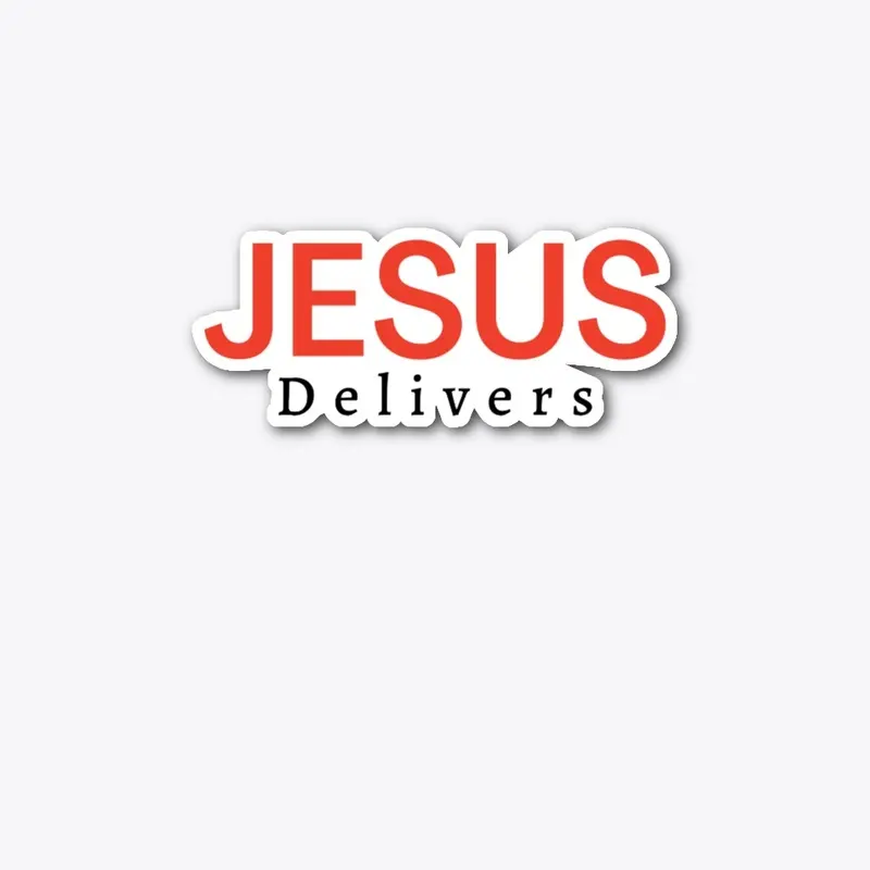 Jesus Delivers Die Cut Sticker